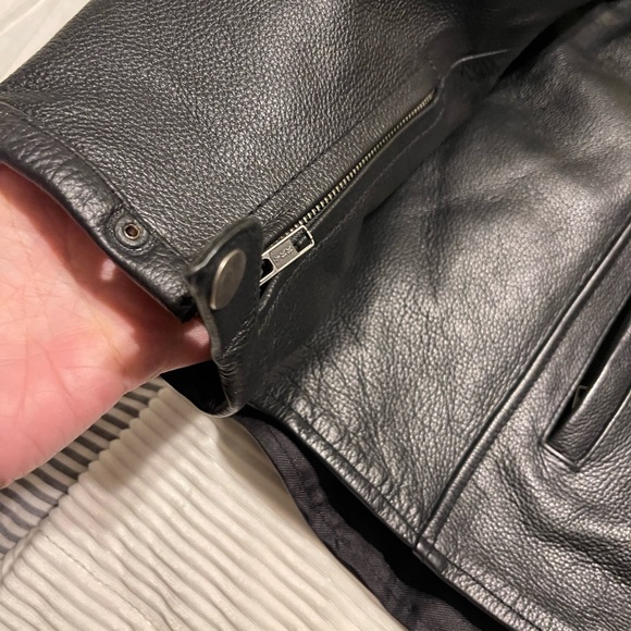 ZIR LEATHER MOTORCYCLE JACKET 3X - Picture 7 of 12